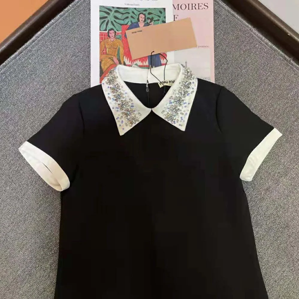 Miu Miu Cady Dress Precious Elegance Full of Contemporary Charm for Women