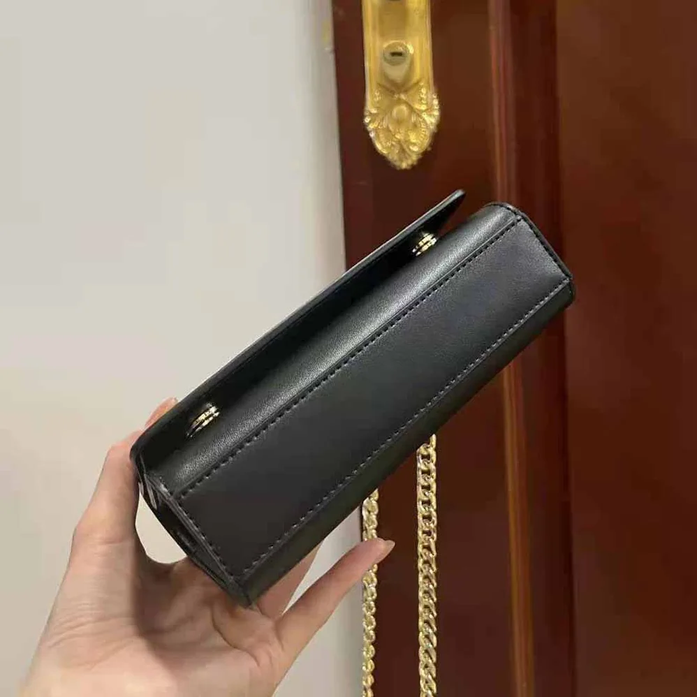 Dolce Gabbana D&G Polished Calfskin 3.5 Phone Bag for Women in Black