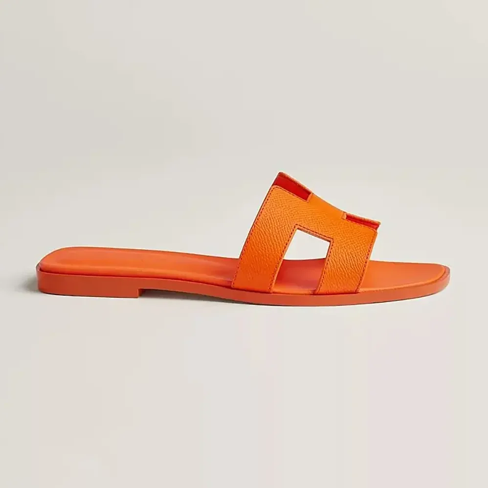 Hermes Oran Sandal-Orange H202272Z for Women Hermes Oran Sandal-Orange H202272Z for Women