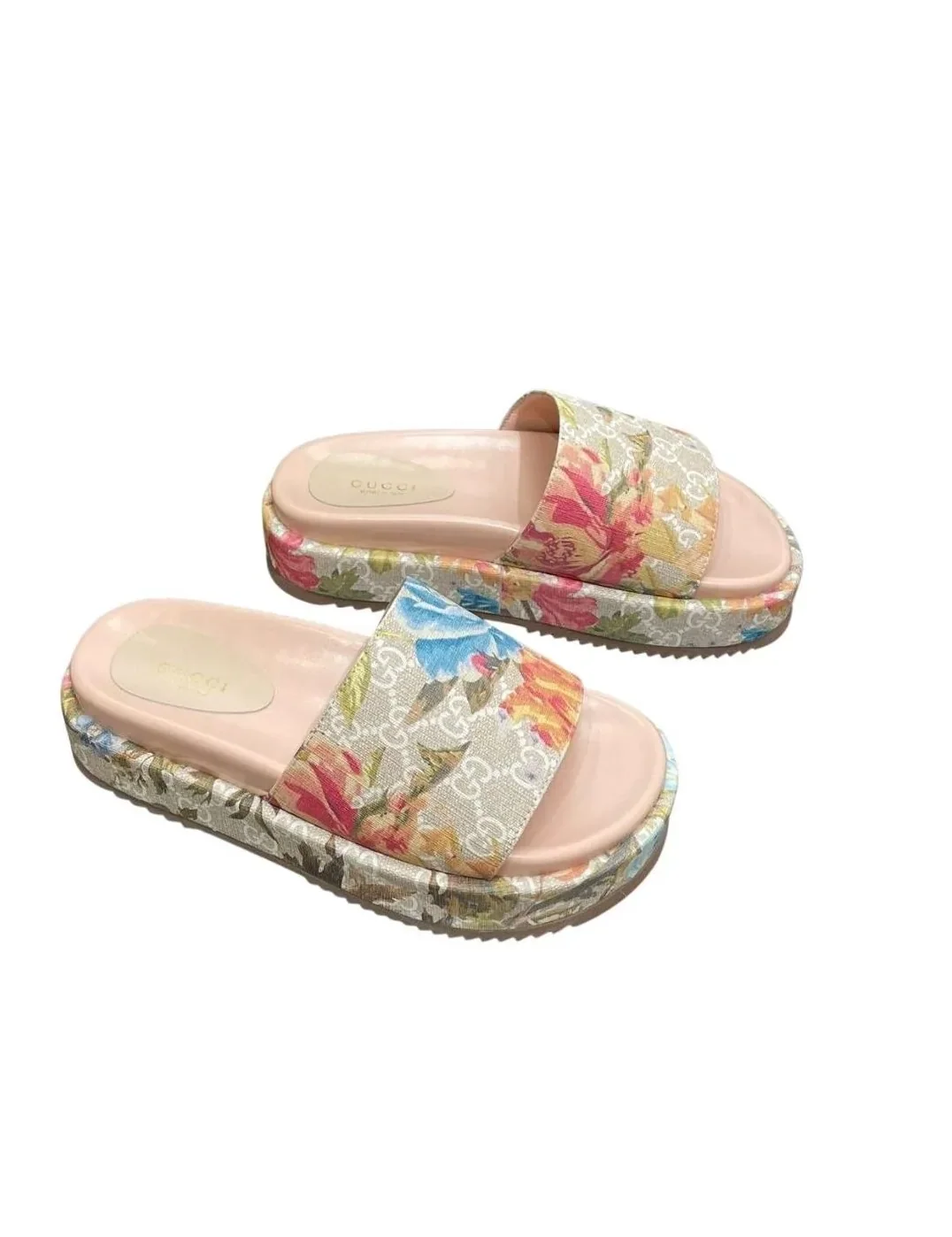 Gucci Gg Flora Slide Sandal Multicolor Gucci Gg Flora Slide Sandal Multicolor
