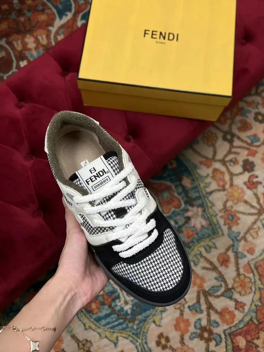 Fendi Match Low Tops In Black
