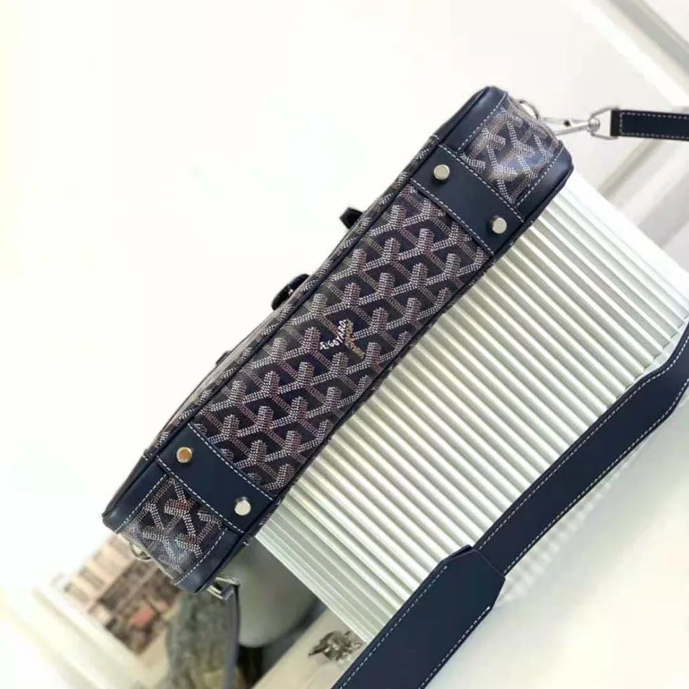 Goyard Ambassade MM Document Case for Women in Navy
