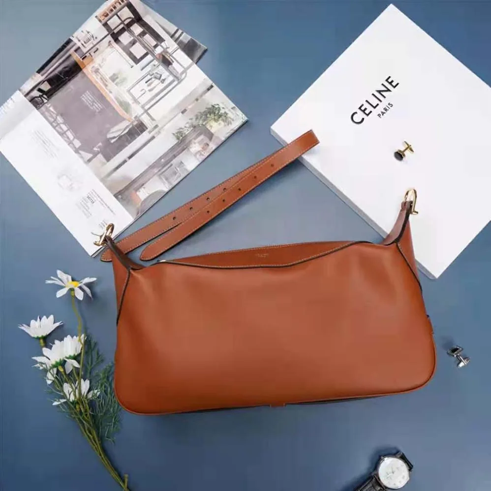 Celine Medium Romy in Supple Calfskin for Women in Brown