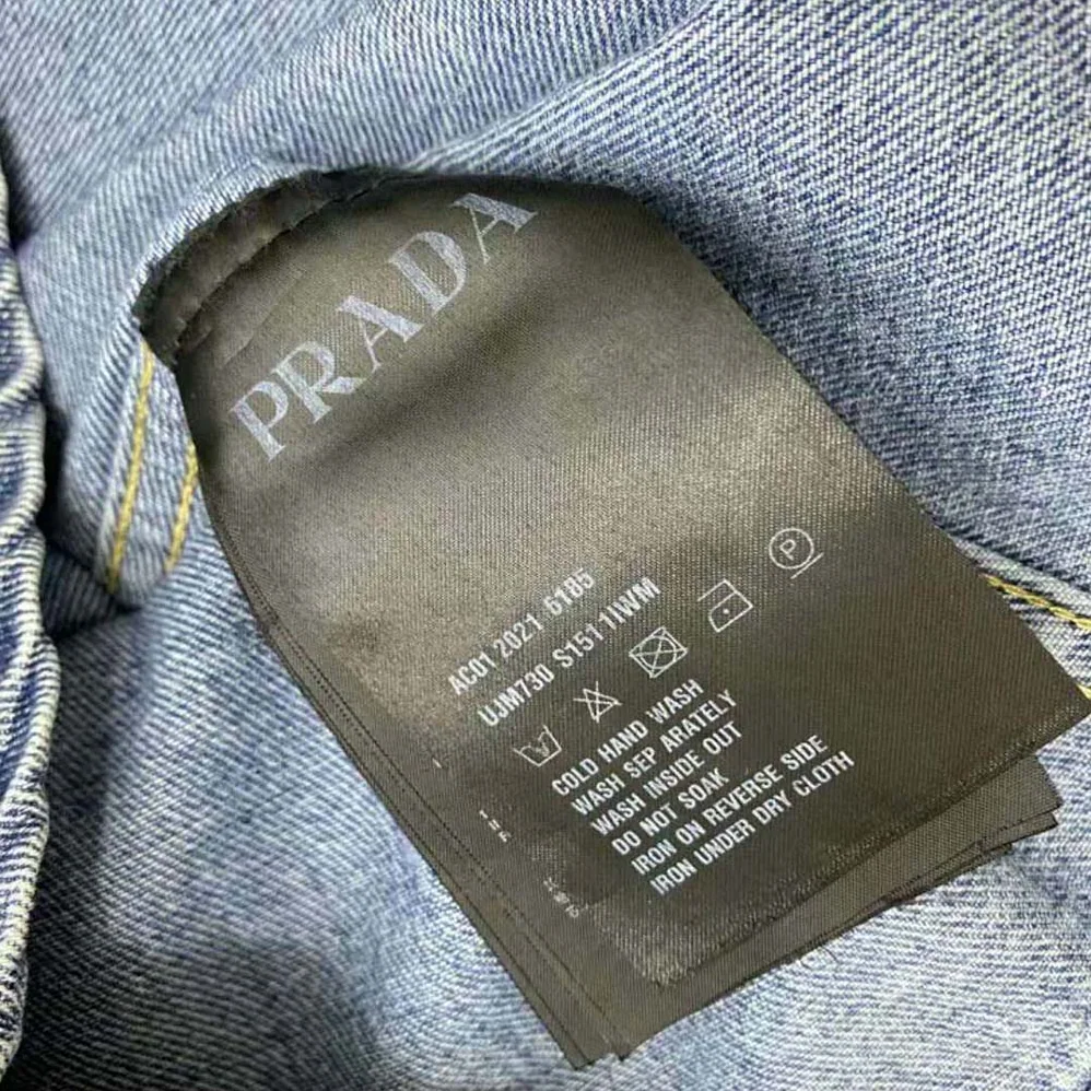 Prada Organic Denim Mini-Dress for Women in Navy