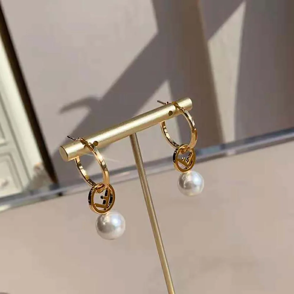 Fendi F Is Fendi Earrings Gold for Women in coloured