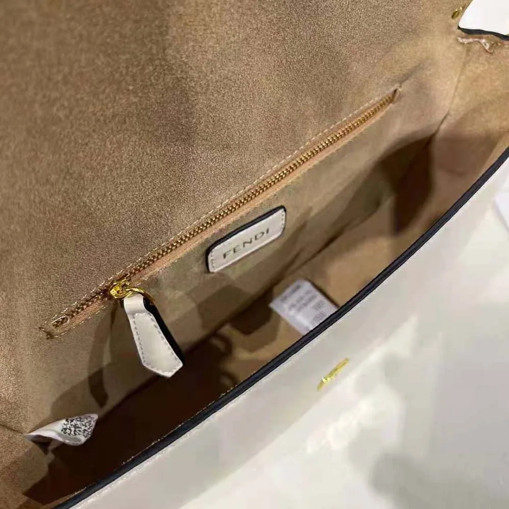 Fendi Nano Fendi First Beige Sheepskin Charm for Women Fendi Nano Fendi First Beige Sheepskin Charm for Women
