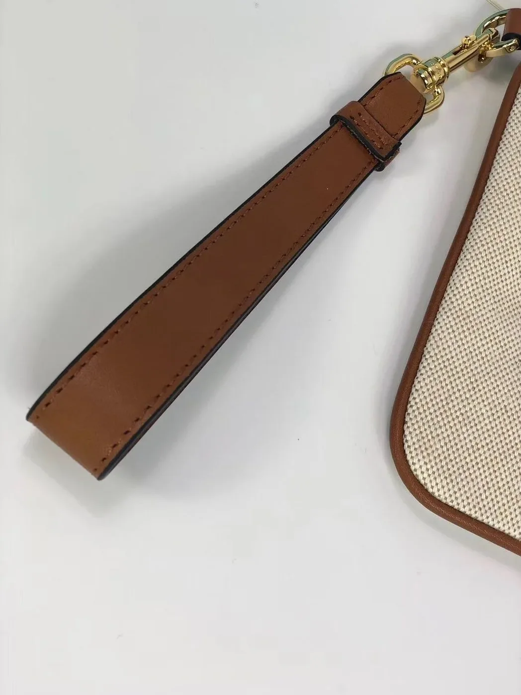 Gucci Vintage Canvas Pouch Beige Green Red Stripe , Pouch / for Men
