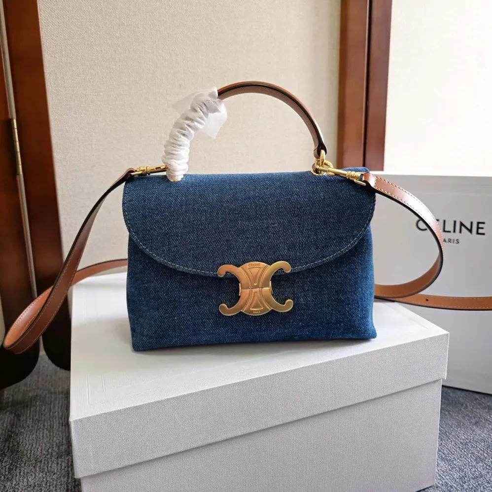Celine Teen Nino Bag in Denim for Women