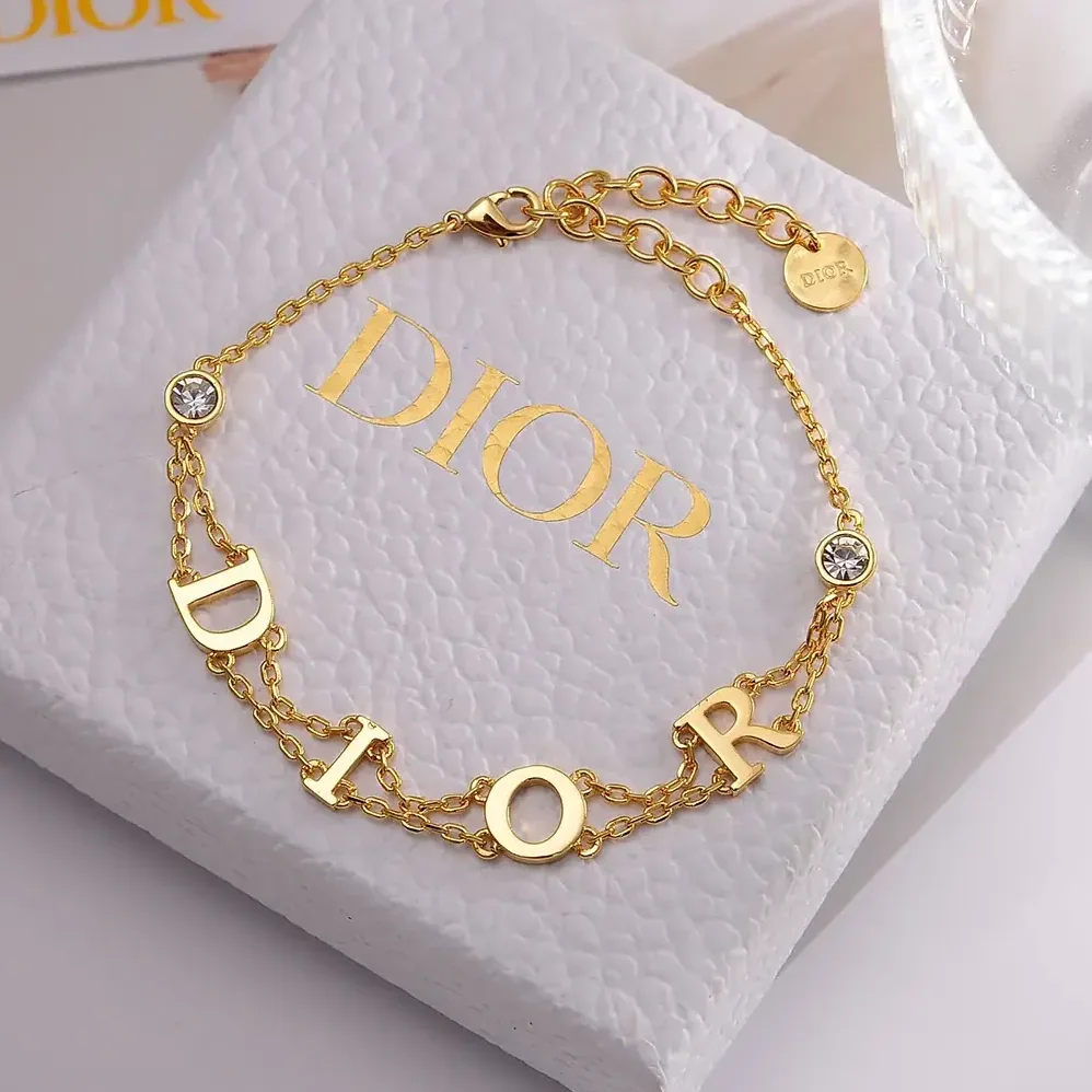 Dior Dio(r)evolution Bracelet Gold-Finish Metal and Silver for Women in Tone Crystals Dior Dio(r)evolution Bracelet Gold-Finish Metal and Silver for Women in Tone Crystals