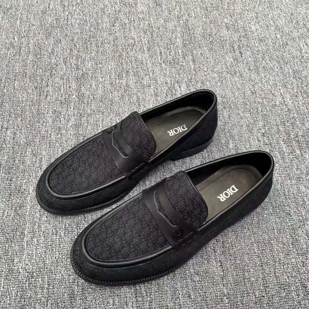 Dior Granville Loafer Black Dior Oblique Jacquard for Men Dior Granville Loafer Black Dior Oblique Jacquard for Men