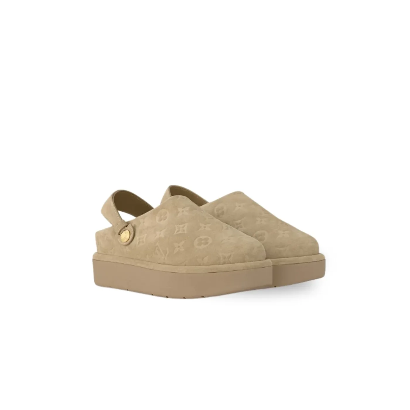 Louis Vuitton Aspen Platform Clog Beige