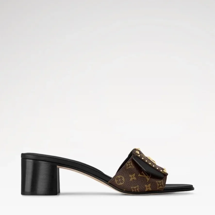 Louis Vuitton LV Frame Mule Black 1AD5A6 Louis Vuitton LV Frame Mule Black 1AD5A6