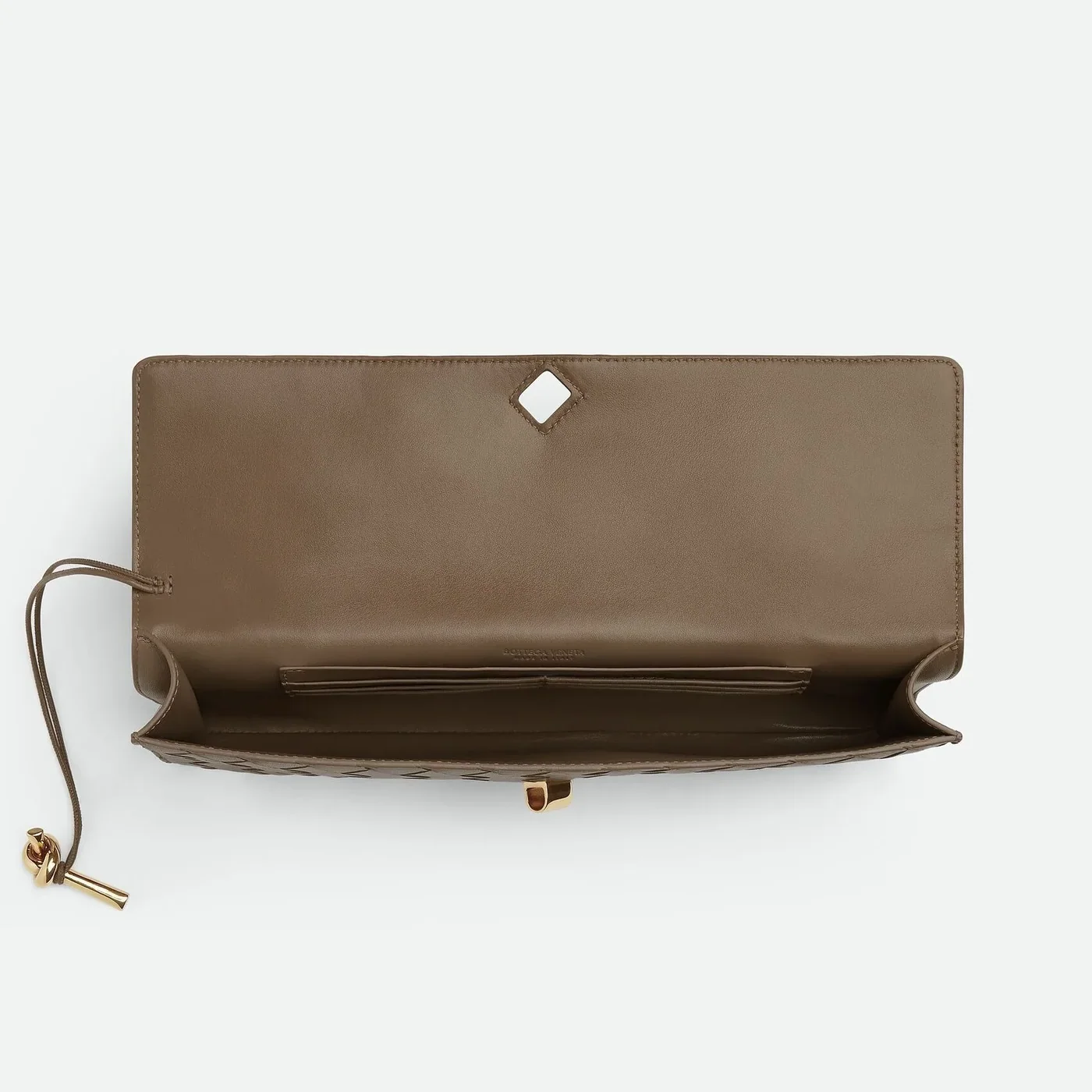 Bottega Veneta Andiamo Clutch Pinecone /