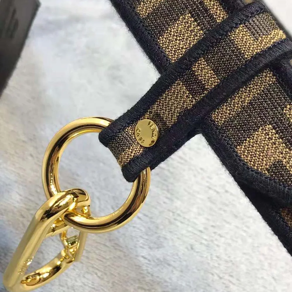 Fendi Brown Fabric Belt for Women