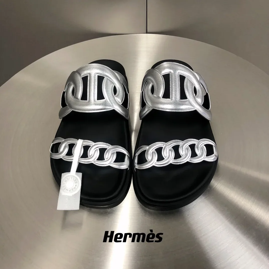 Hermes Extra Sandal Silver