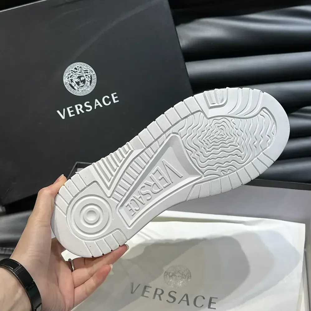 Versace Metallic Greca Odissea Sneakers for Unisex