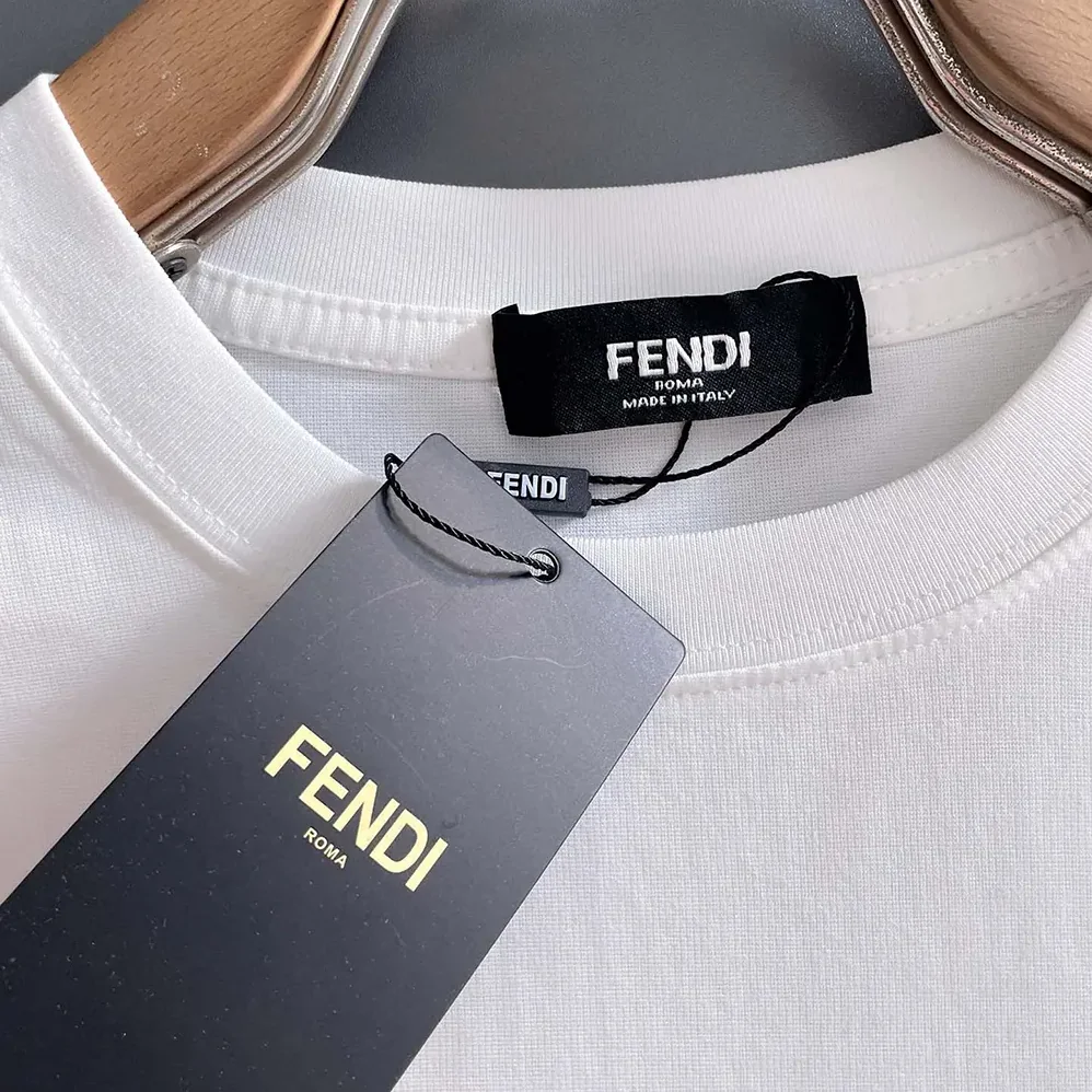 Fendi White Cotton T for Women in shirt