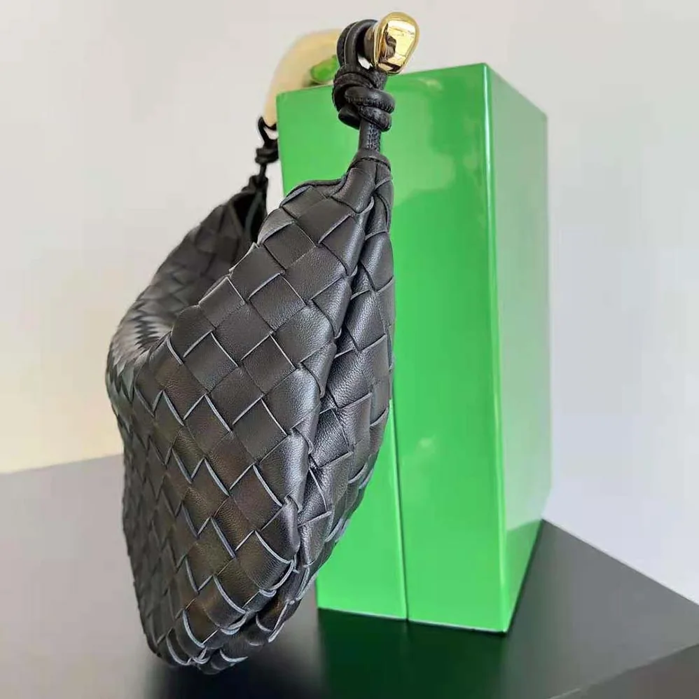 Bottega Veneta Sardine Top Handle Bag for Women in Black
