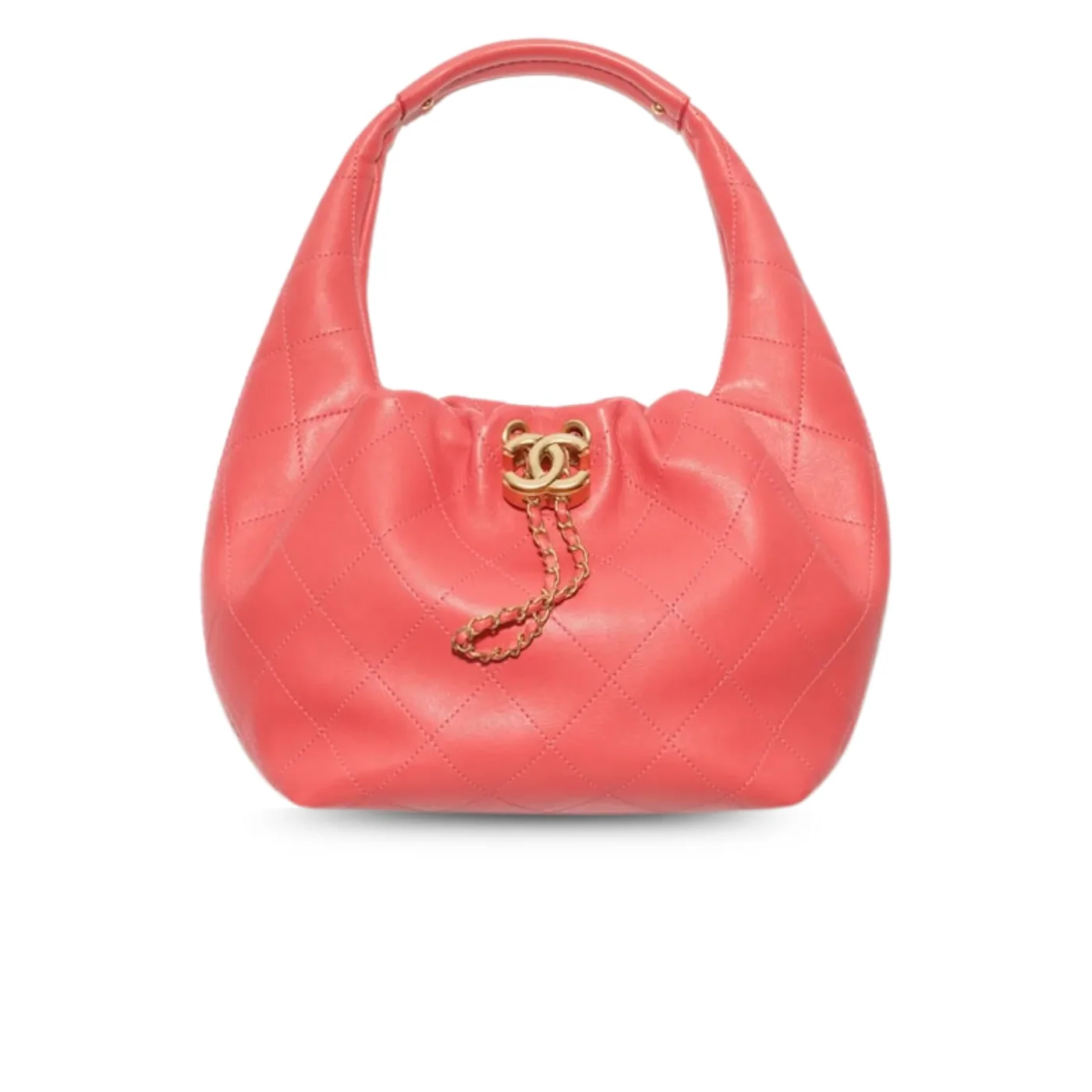 Chanel Hobo Handbag Coral /