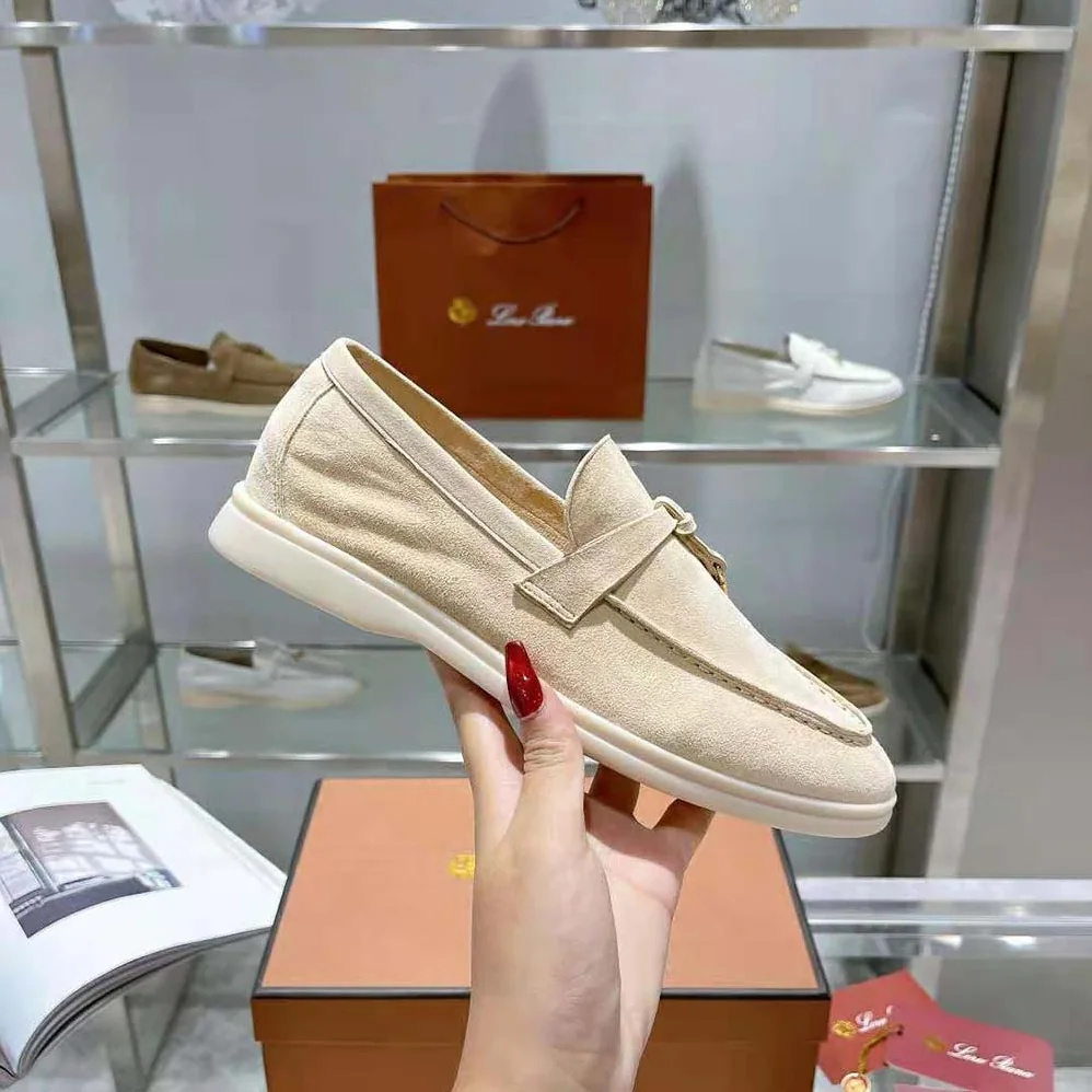 Loro Piana Summer Charms Walk Loafers for Unisex in Beige