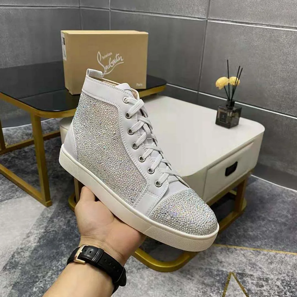 Christian Louboutin Louis Strass for Men in White