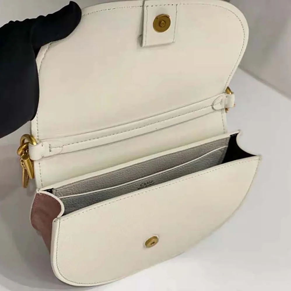 Chloé Marcie Chain Flap Bag for Women in White Chloé Marcie Chain Flap Bag for Women in White
