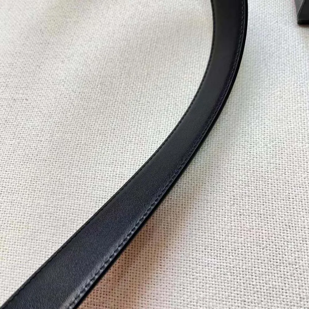 Saint Laurent YSL New Cassandre Buckle Belt in Smooth Leather for Women Saint Laurent YSL New Cassandre Buckle Belt in Smooth Leather for Women