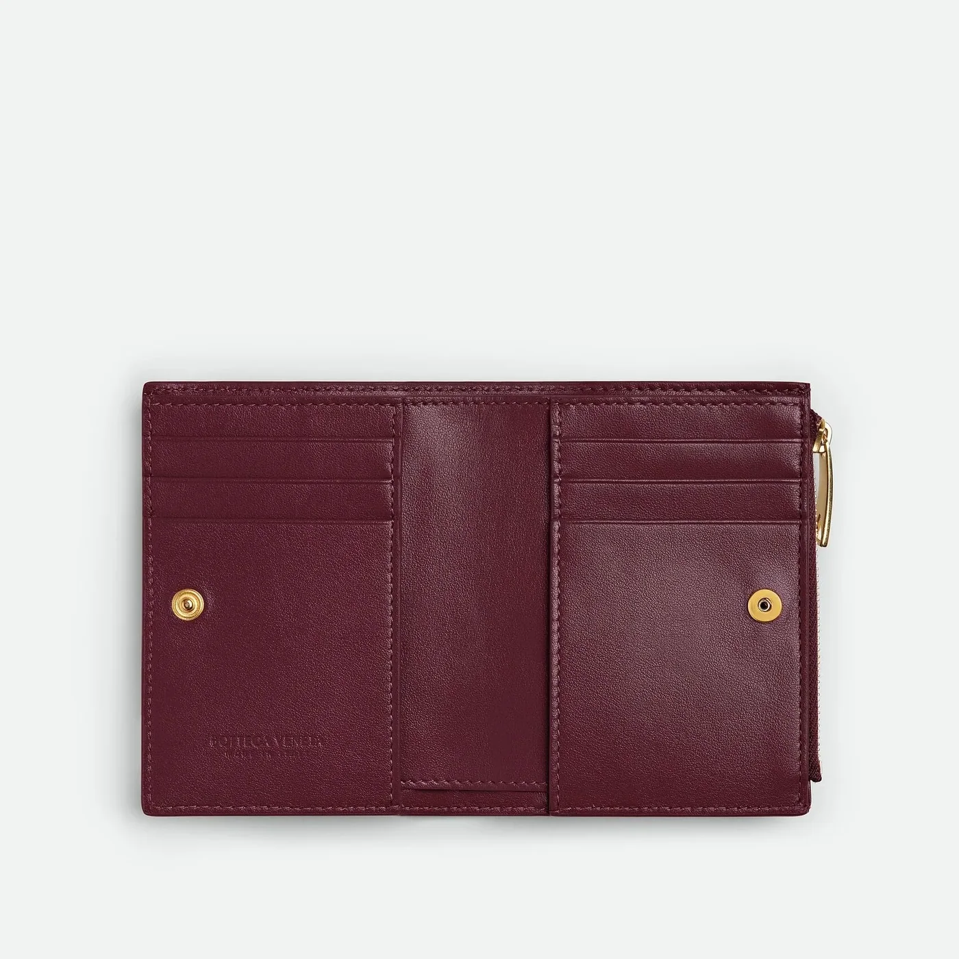 Bottega Veneta Small Bi in Fold Wallet Barolo /