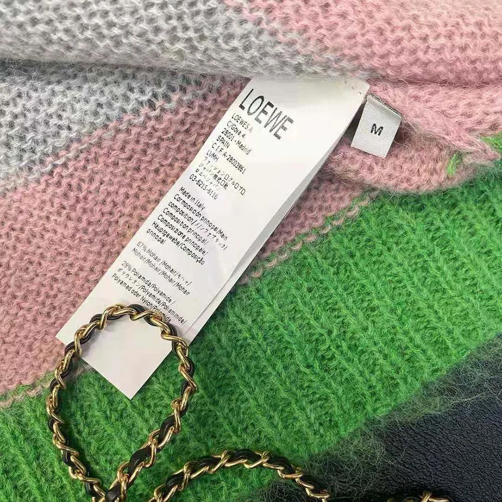 Loewe Stripe Cardigan in Mohair for Women Loewe Stripe Cardigan in Mohair for Women