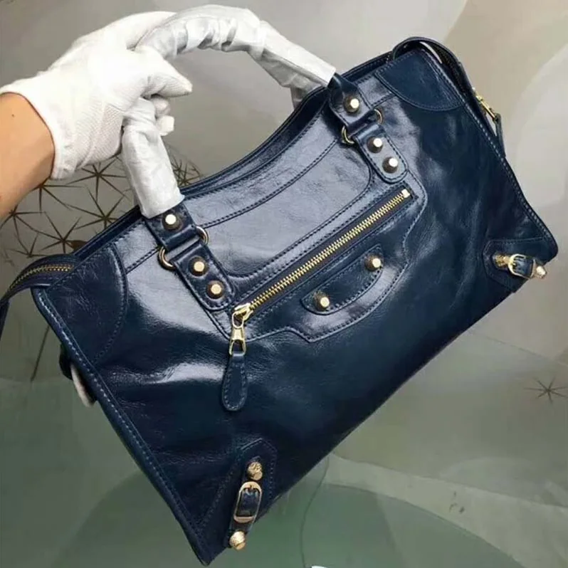 Balenciaga Small Size Lambskin Hand Carry And Shoulder Bag for Women