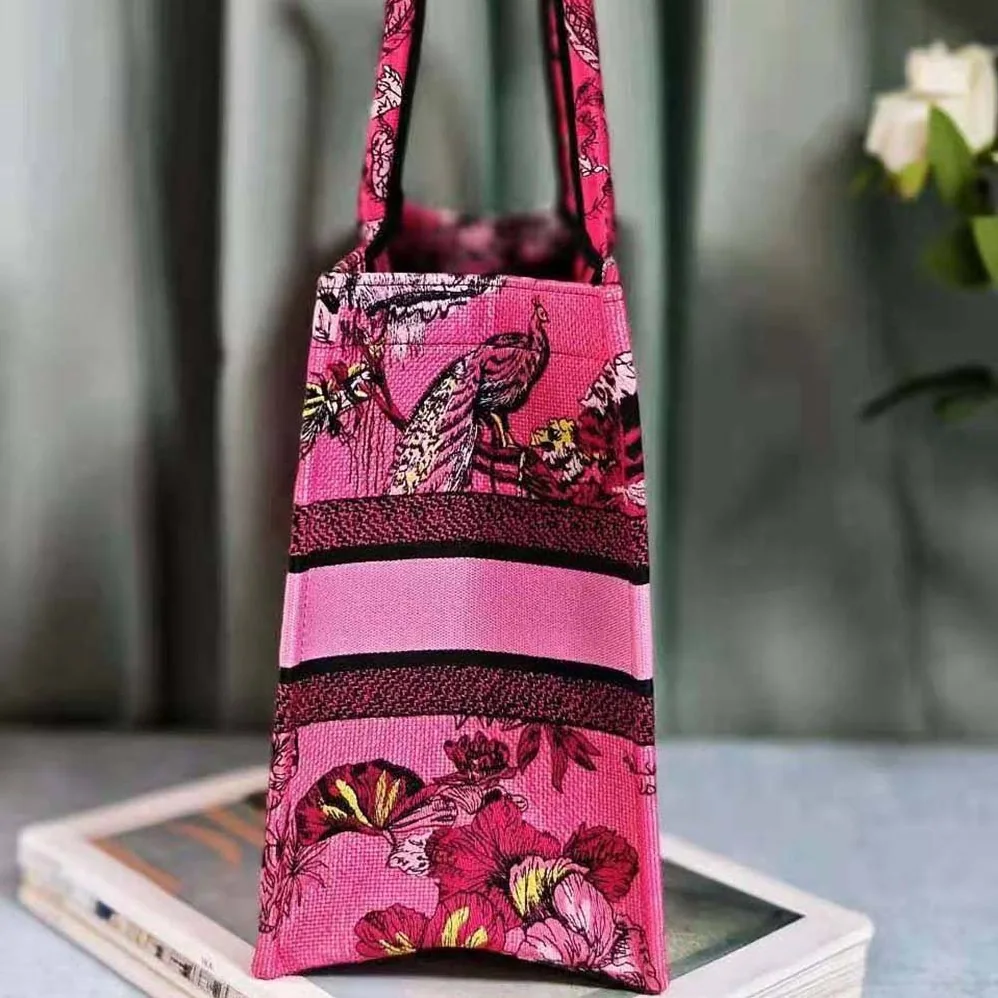 Dior Medium Dior Book Tote Fuchsia Multicolor Toile de Jouy Voyage Embroidery for Women Dior Medium Dior Book Tote Fuchsia Multicolor Toile de Jouy Voyage Embroidery for Women