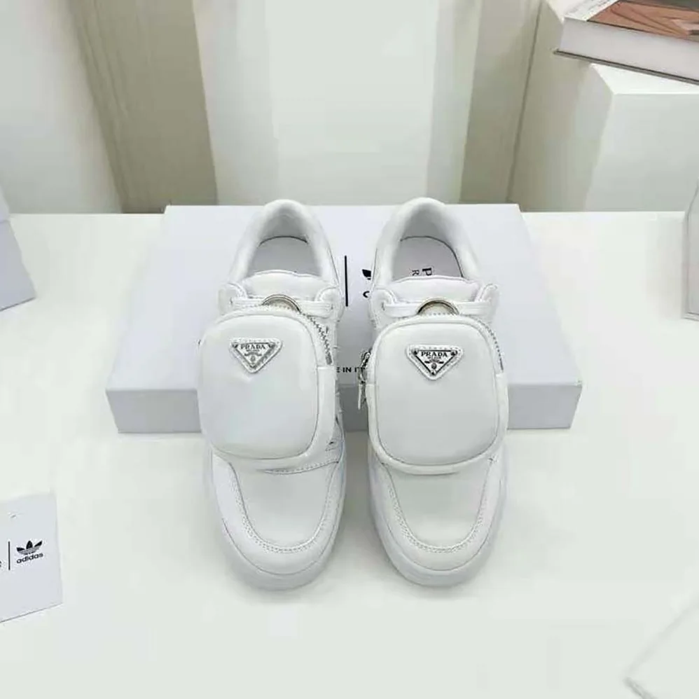 Prada Adidas for Prada Re-Nylon Forum Sneakers for Women in White Prada Adidas for Prada Re-Nylon Forum Sneakers for Women in White