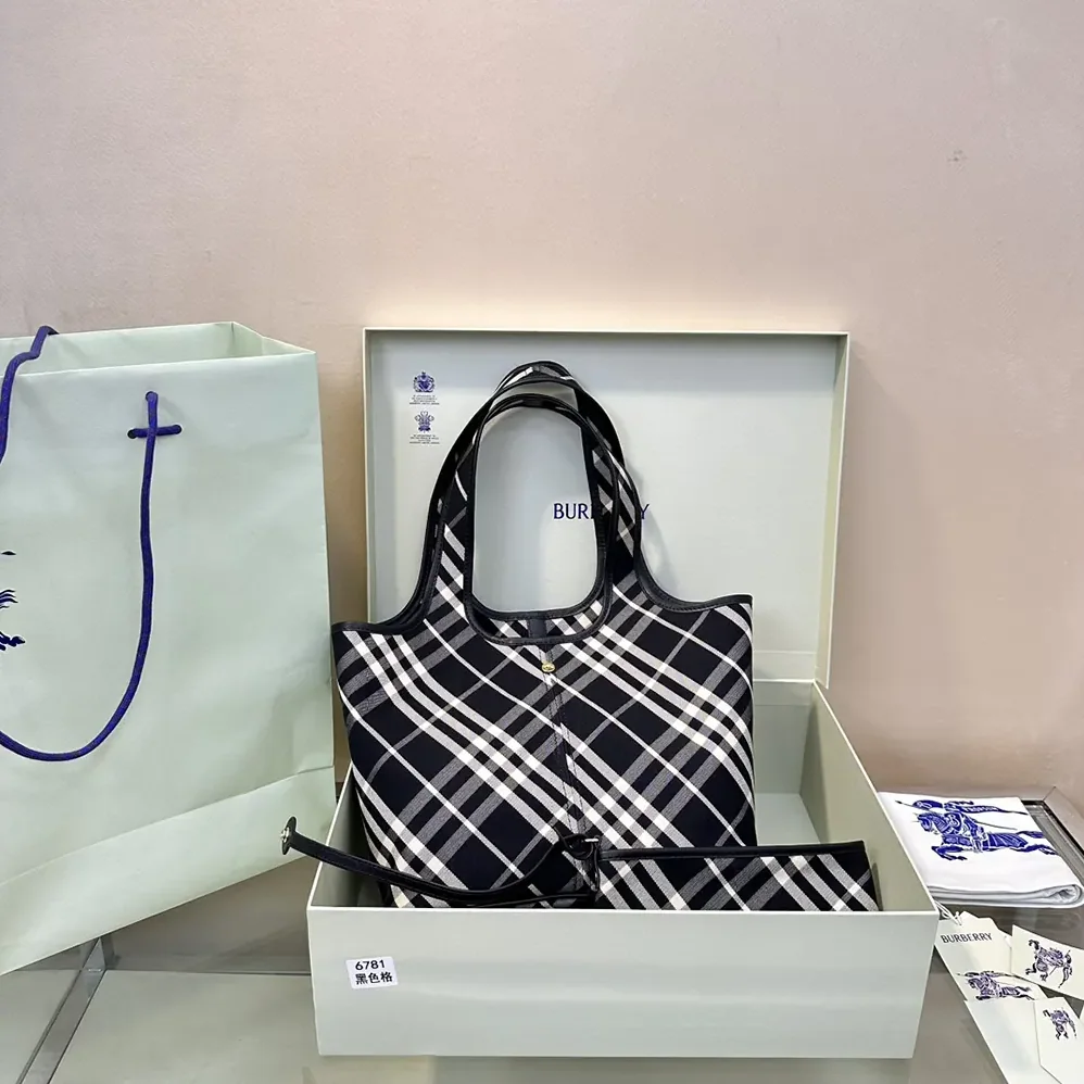 Burberry Small Check Tote for Women
