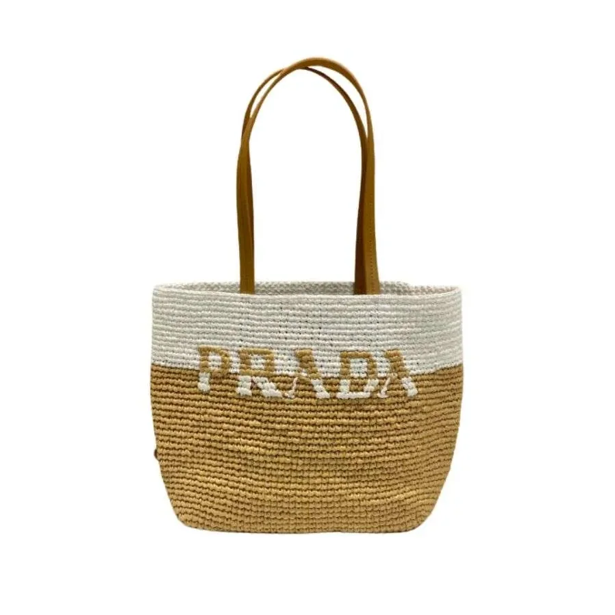 Prada Raffia Tote Bag Petal Pink - 1BG393_2A2T_F0442_V_OOO