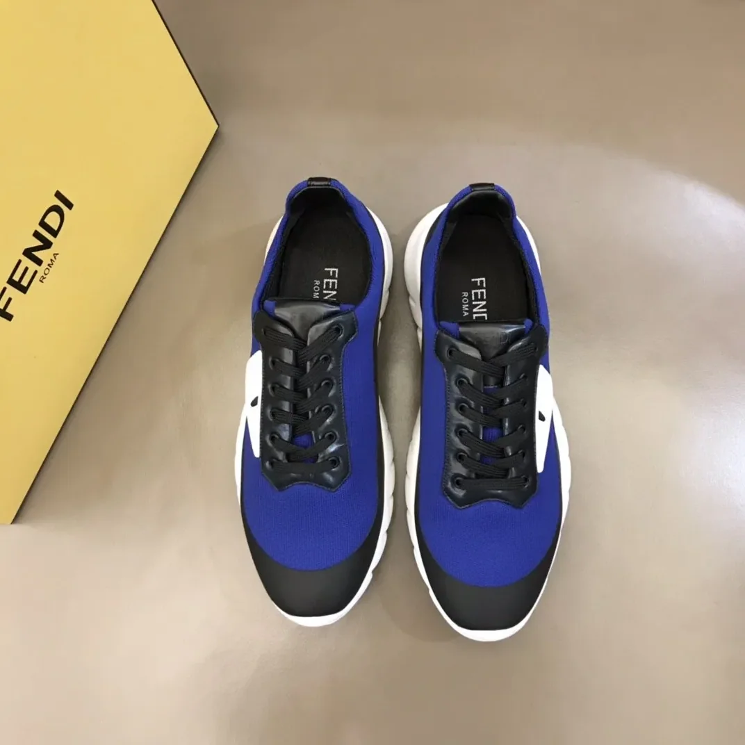 Fendi Force Black in Blue Sneakers