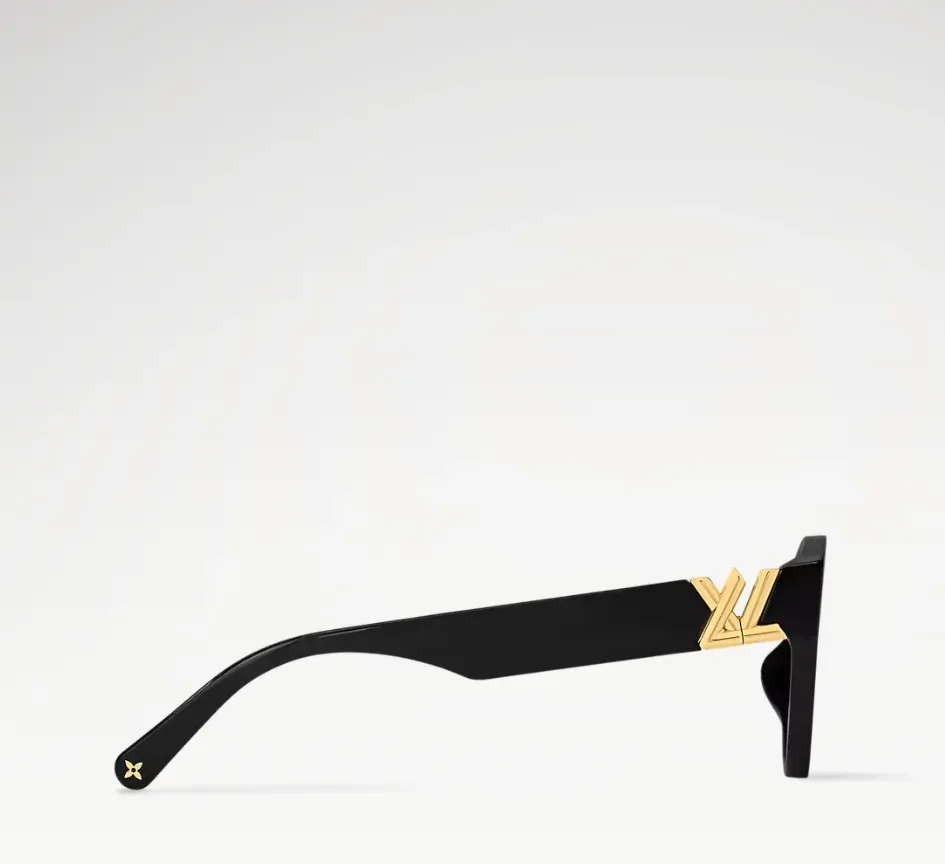 Louis Vuitton LV GO-14 Round Sunglasses Black