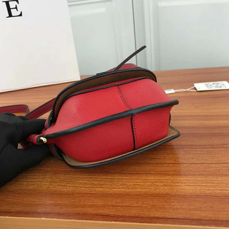 Loewe Mini Gate Bag Scarlet Red for Women in Burnt Red