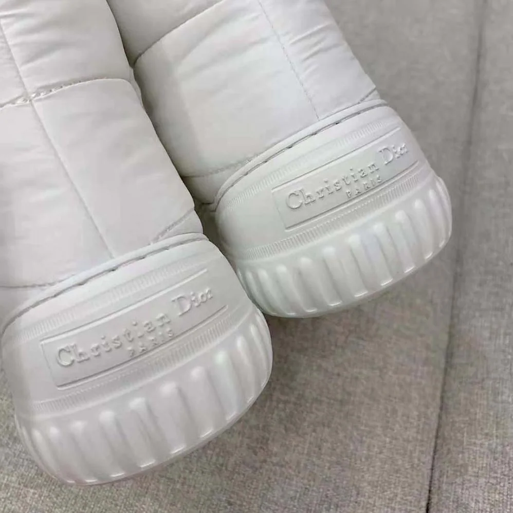Dior Dior Frost Ankle Boot White Quilted Nylon and Shearling for Women