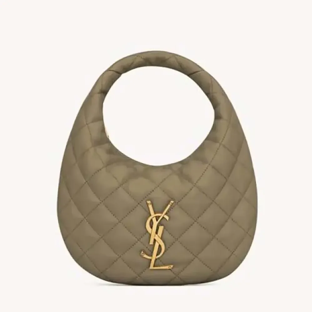 Saint Laurent YSL Icarino In Quilted Nappa for Women in Dark Green Saint Laurent YSL Icarino In Quilted Nappa for Women in Dark Green