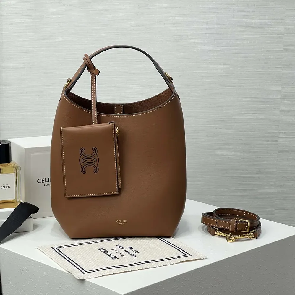 Celine Small Hobo in Supple Smooth Calfskin for Women in Tan Celine Small Hobo in Supple Smooth Calfskin for Women in Tan