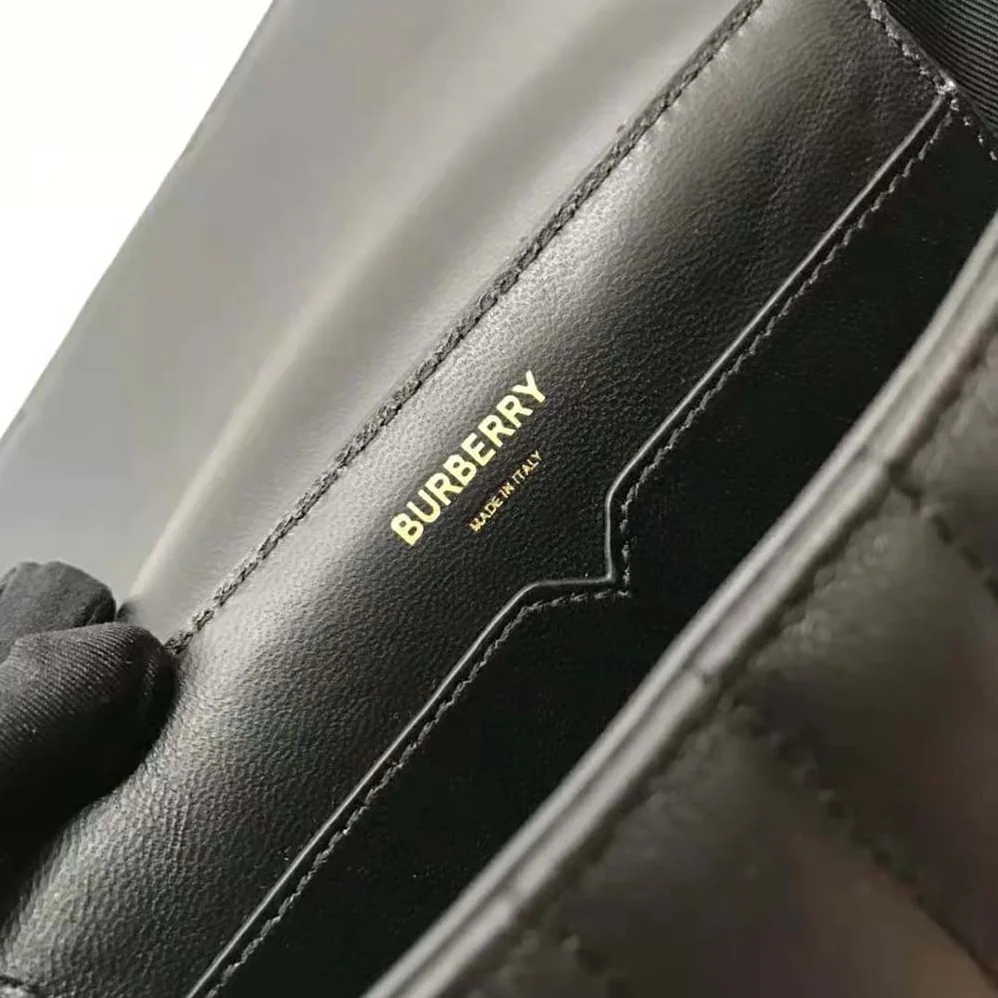 Burberry Quilted Leather Catherine Shoulder Bag for Women in Black
