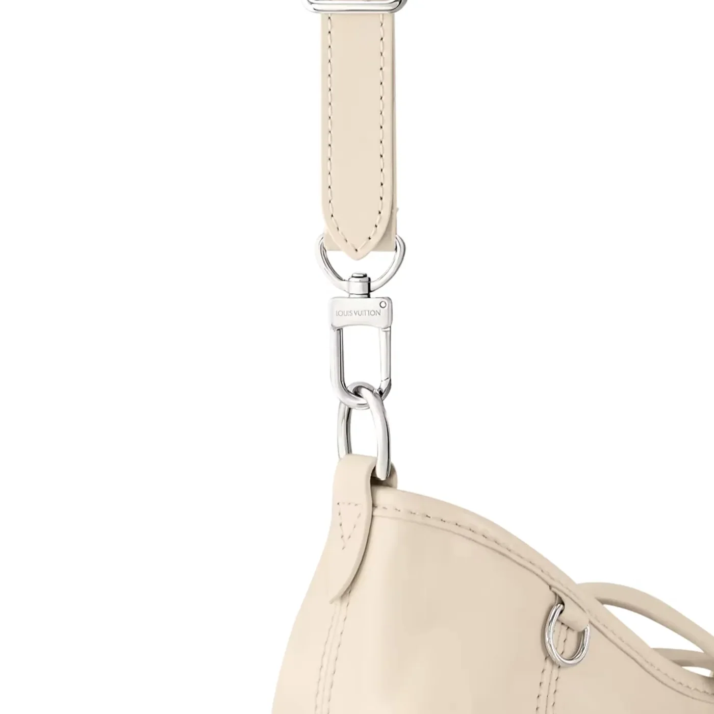 Louis Vuitton CarryAll Cargo Vibe PM Shoulder Bag in Vanilla Silver Hardware