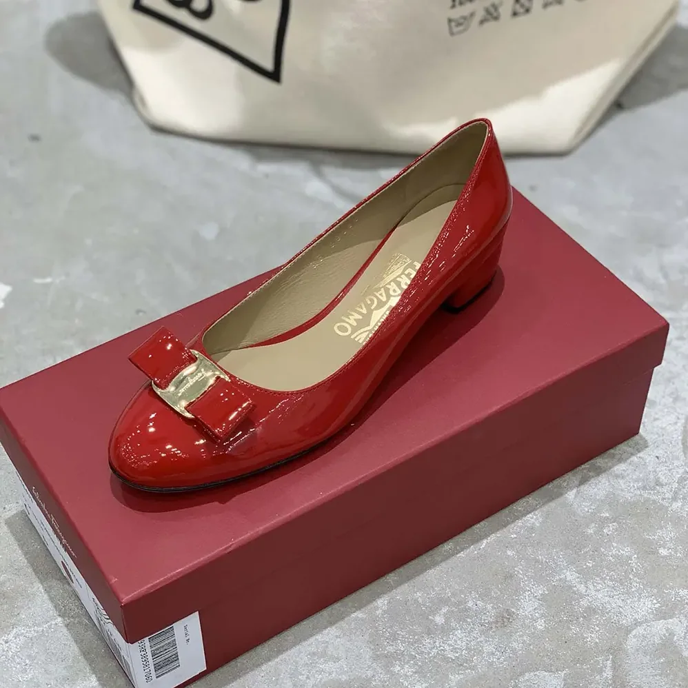 Salvatore Ferragamo Vara Pump for Women in Red