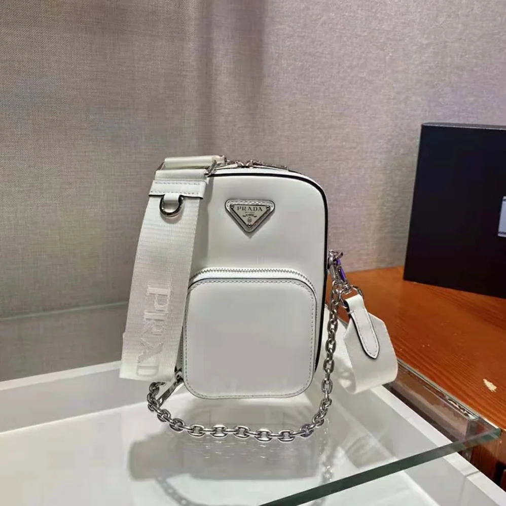 Prada Saffiano Leather Mini Bag for Women in White