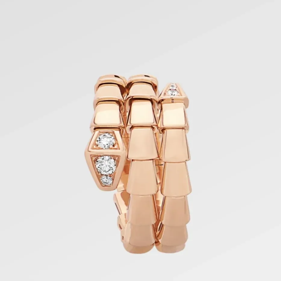 Bvlgari Serpenti Viper Ring Rose Gold Bvlgari Serpenti Viper Ring Rose Gold