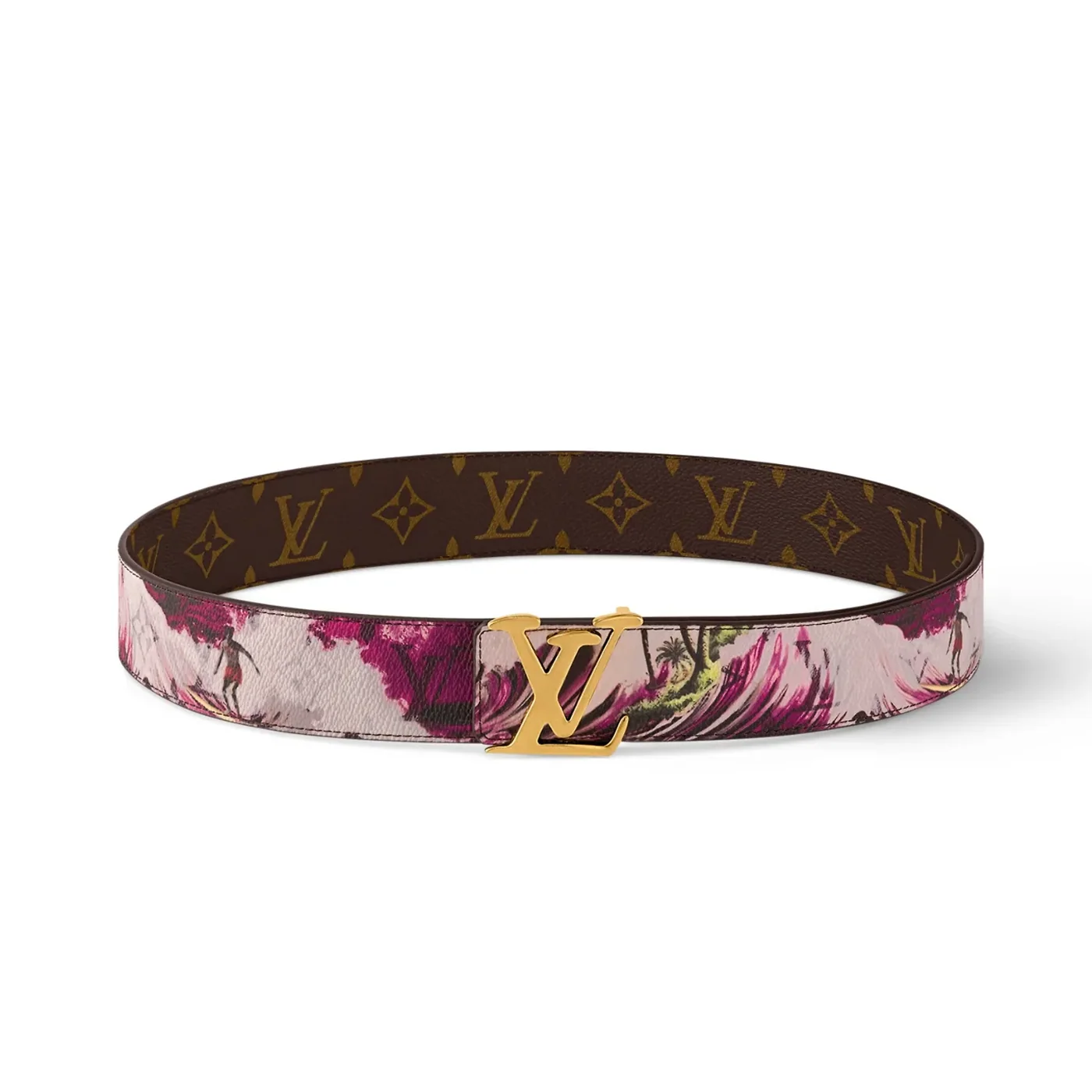 Louis Vuitton Tag Reversible Belt Purple