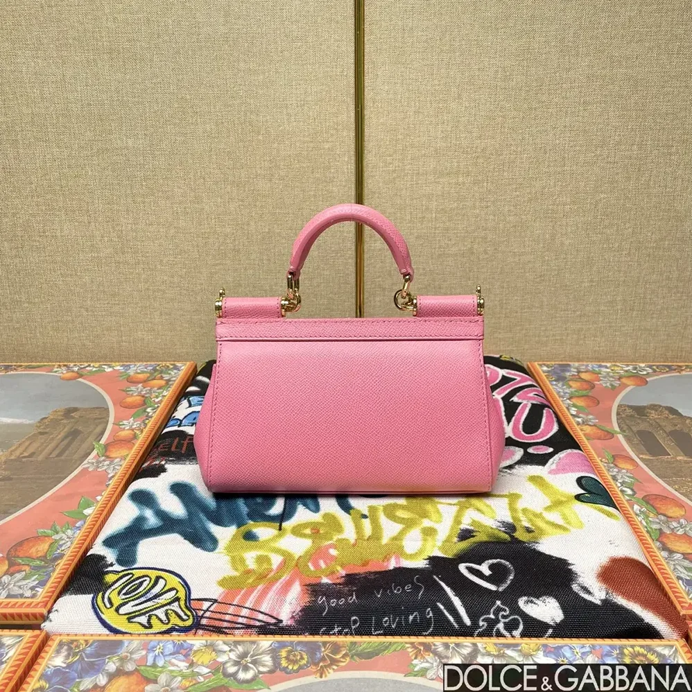 Dolce Gabbana D&G Small Sicily Handbag for Women in Pink