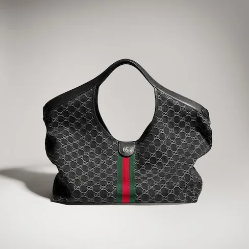 Gucci Giglio Large Tote Bag in Black Palladium Hardware