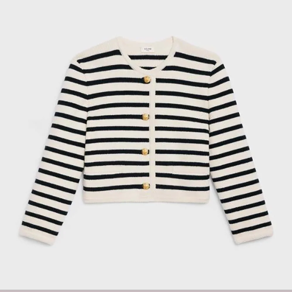 Celine Chasseur Jacket in Striped Wool for Women