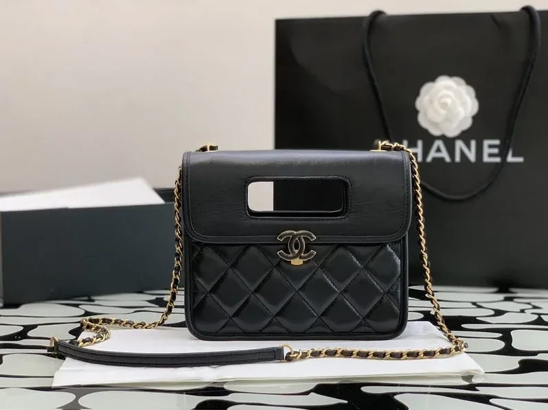 Chanel Mini Top Handle Bag Black /